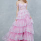 Off Shoulder Ruffled A-Line Dress by Cinderella Couture USA AS8499J