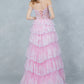 Off Shoulder Ruffled A-Line Dress by Cinderella Couture USA AS8499J
