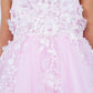 Floral Bodice Lace Girl Dress by Cinderella Couture USA AS9122