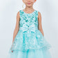Sleeveless Sequin Layered Girl Party Dress by Cinderella Couture USA AS9131