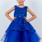 Sleeveless Sequin Layered Girl Party Dress by Cinderella Couture USA AS9131