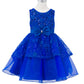 Sleeveless Sequin Layered Girl Party Dress by Cinderella Couture USA AS9131