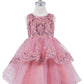 Embellished Sleeveless A-Line Girl Party Dress by Cinderella Couture USA AS9132