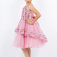 Embellished Sleeveless A-Line Girl Party Dress by Cinderella Couture USA AS9132
