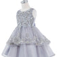 Embellished Sleeveless A-Line Girl Party Dress by Cinderella Couture USA AS9132