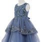 Embellished Sleeveless A-Line Girl Party Dress by Cinderella Couture USA AS9132