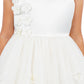 Beautiful Sleeveless Soft Tulle Flower Girl Dress by Cinderella Couture USA AS9136