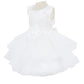 Elegant Sleeveless Lace with Faux Flower Baby Dress by Cinderella Couture USA AS9138B