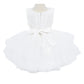 Elegant Sleeveless Lace with Faux Flower Baby Dress by Cinderella Couture USA AS9138B