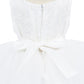 Elegant Sleeveless Lace with Faux Flower Baby Dress by Cinderella Couture USA AS9138B