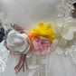 Satin Lace Headband Flower Baby Dress by Cinderella Couture USA AS9139B