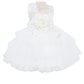 Beautiful 3D Flowers Tulle Baby Dress by Cinderella Couture USA AS9141B