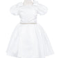 Cute Ribbon Puff Sleeve Flower Girl Dress by Cinderella Couture USA AS9144