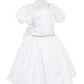 Cute Ribbon Puff Sleeve Flower Girl Dress by Cinderella Couture USA AS9144