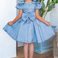 Cute Ribbon Puff Sleeve Flower Girl Dress by Cinderella Couture USA AS9144
