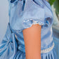 Cute Ribbon Puff Sleeve Flower Girl Dress by Cinderella Couture USA AS9144