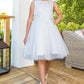 Elegant Sleeveless Satin Tulle Flower Girl Dress by Cinderella Couture USA AS9145