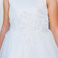 Elegant Sleeveless Satin Tulle Flower Girl Dress by Cinderella Couture USA AS9145