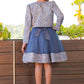 Elegant Jacquard Long Sleeve Jacket Girl Party Dress by Cinderella Couture USA AS9146