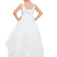 Beautiful Illusion Tulle Flower Girl Dress by Cinderella Couture USA AS9153