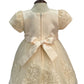 Crystal Tulle with 3D Flowers Baby Dress by Cinderella Couture USA AS9158B