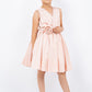 Applique V-Neck Plead Girl Party Dress by Cinderella Couture USA AS9160