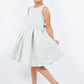 Jacquard Foil Print Girl Party Dress by Cinderella Couture USA AS9164