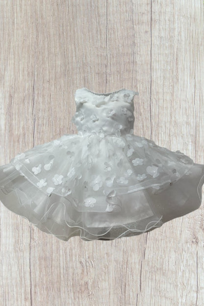 Floral Appliques Layers Tulle Girl Communion Dress by Cinderella Couture USA AS9170B
