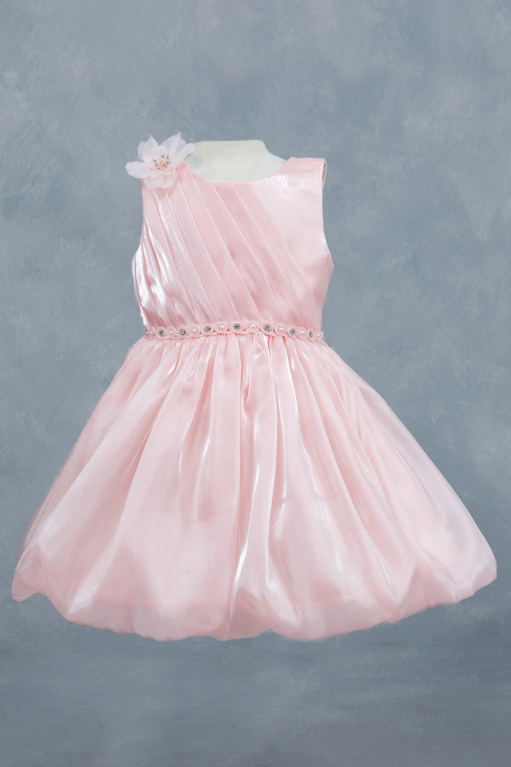 Sleeveless Tulle Petals A-Line Girl Communion Dress by Cinderella Couture USA AS9173B