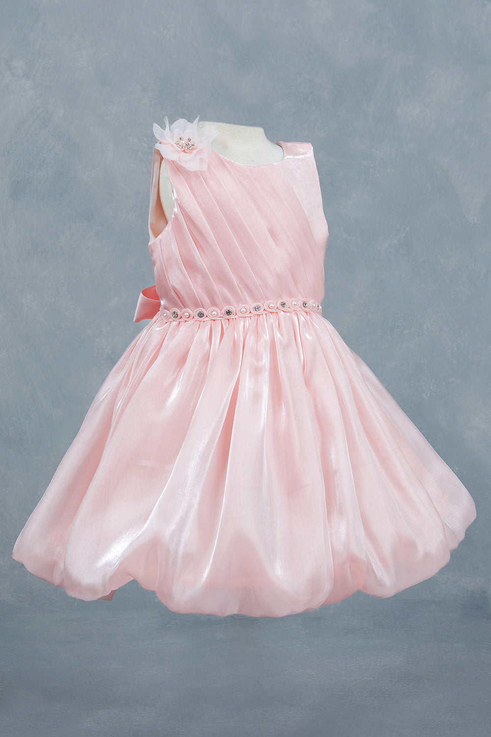 Sleeveless Tulle Petals A-Line Girl Communion Dress by Cinderella Couture USA AS9173B