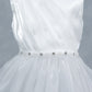 Sleeveless Tulle Petals A-Line Girl Communion Dress by Cinderella Couture USA AS9173B