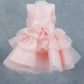 Layers Ruffled Classic Boat Neckline Girl Communion Dress by Cinderella Couture USA AS9174B