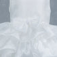 Layers Ruffled Classic Boat Neckline Girl Communion Dress by Cinderella Couture USA AS9174B