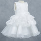 Layers Ruffled Classic Boat Neckline Girl Communion Dress by Cinderella Couture USA AS9174B