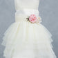 Sleeveless Layered Tulle Round Neck Girl Communion Dress by Cinderella Couture USA AS9175B
