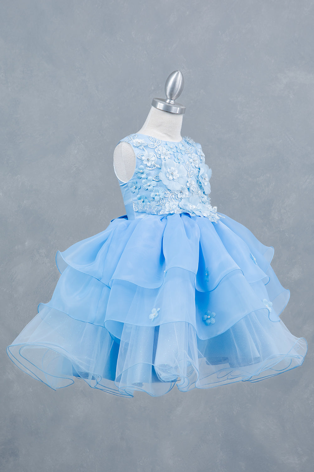 Organza Multi-Layered A-Line Girl Communion Dress by Cinderella Couture USA AS9176