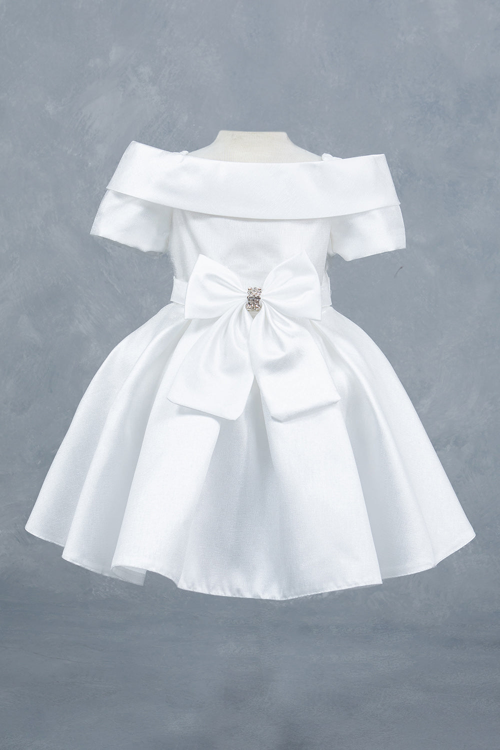 Sparkling Off Shoulder Neckline Girl Communion Dress by Cinderella Couture USA AS9177B