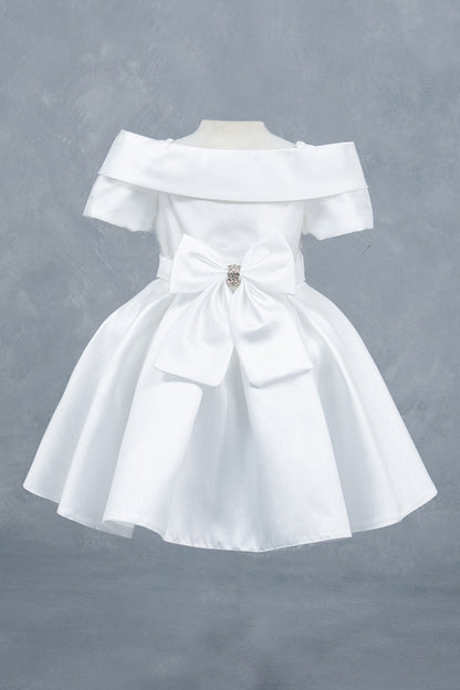 Sparkling Off Shoulder Neckline Girl Communion Dress by Cinderella Couture USA AS9177B
