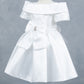 Sparkling Off Shoulder Neckline Girl Communion Dress by Cinderella Couture USA AS9177B