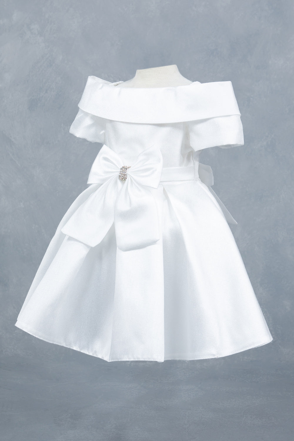 Sparkling Off Shoulder Neckline Girl Communion Dress by Cinderella Couture USA AS9177B