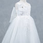Sequins Layered Tulle A-Line Girl Communion Dress by Cinderella Couture USA AS9178