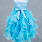 Glitter Sleeveless Ruffled Girl Communion Dress by Cinderella Couture USA AS9179