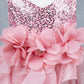 Glitter Sleeveless Ruffled Girl Communion Dress by Cinderella Couture USA AS9179