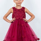 3D Floral Sleeveless Flower Girl Dress by Cinderella Couture USA AS9219