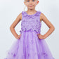 3D Floral Sleeveless Flower Girl Dress by Cinderella Couture USA AS9219