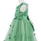 3D Floral Sleeveless Flower Girl Dress by Cinderella Couture USA AS9219