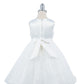 3D Floral Sleeveless Flower Girl Dress by Cinderella Couture USA AS9219