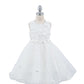 3D Floral Sleeveless Flower Girl Dress by Cinderella Couture USA AS9219