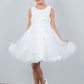 3D Floral Sleeveless Flower Girl Dress by Cinderella Couture USA AS9219