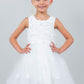 3D Floral Sleeveless Flower Girl Dress by Cinderella Couture USA AS9219